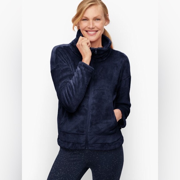 Talbots Soft Fleece Funnel Neck Jacket Size 3x - Picture 3 of 12
